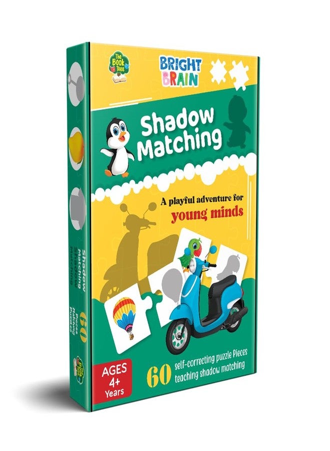 The Book Tree Bright Brain Shadow Matching 60 (30 Sets) Piece Jigsaw Puzzle for Preschoolers, Educational Toy for Learning Matching Pictures, Gifts for Kids Ages 3 to 6 by Majestic Book Club - Image 2